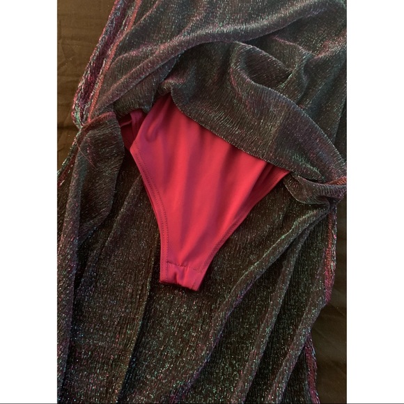 Fashion Nova | Catherine Metallic Dress - Purple - Picture 5 of 8